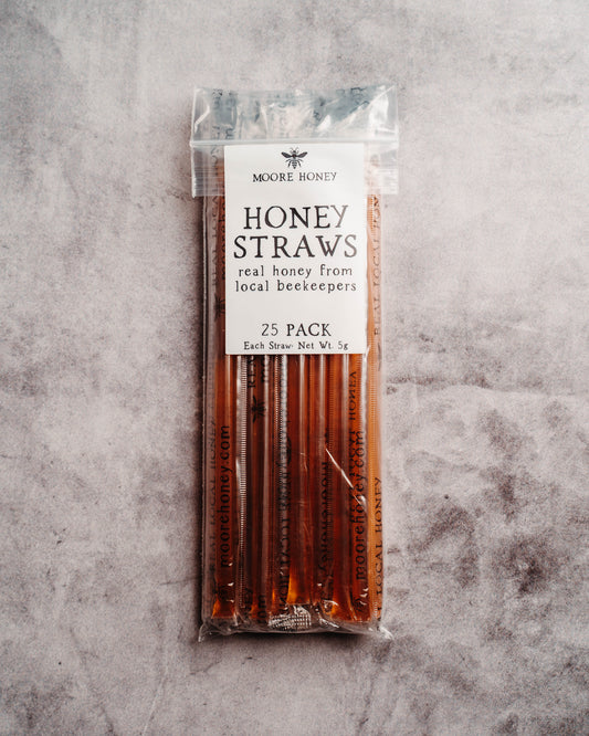 Local Texas Honey Straws - 25 Pack