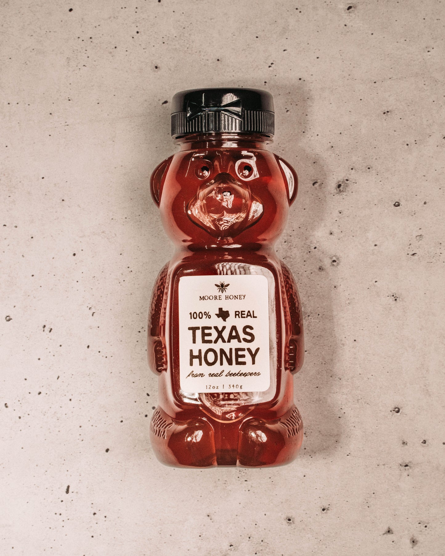 Local Texas Wildflower Honey 12oz Bear