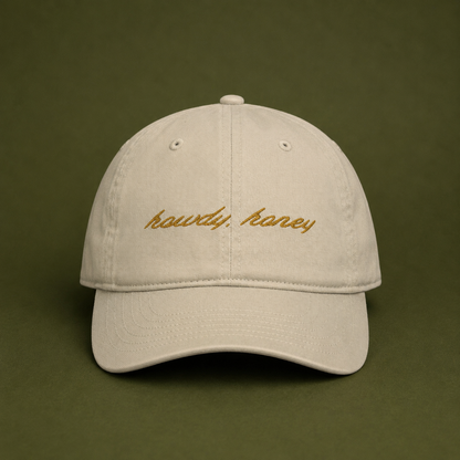 Howdy Honey Gold - Organic Cotton Dad Hat