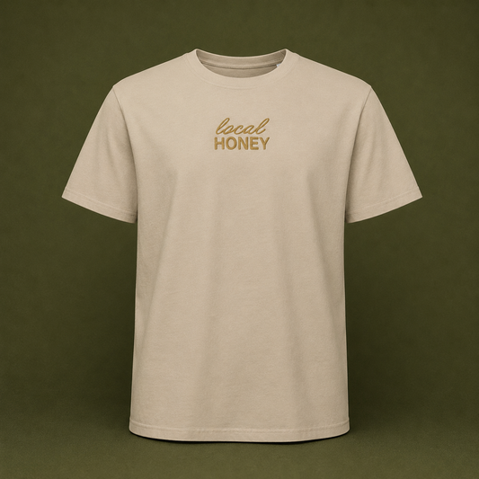 Local Honey Embroidered -  Organic Cotton Tee