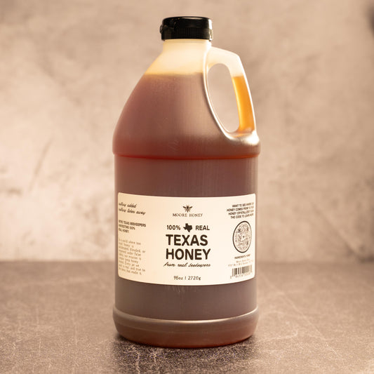 Local Texas Wildflower Honey Half Gallon Jug